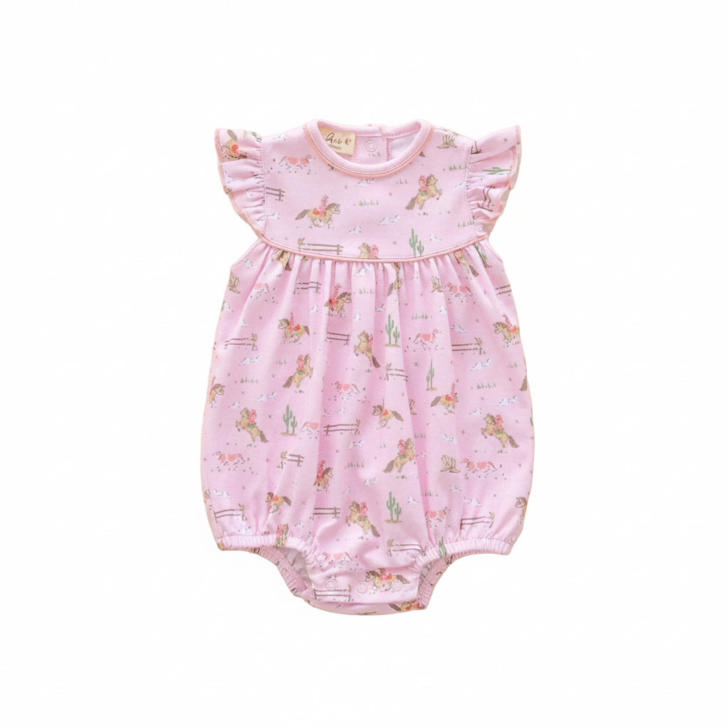 Little Wranglers Bubble - Dusty Rose