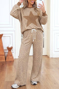Leopard Star Print Loose Pants set