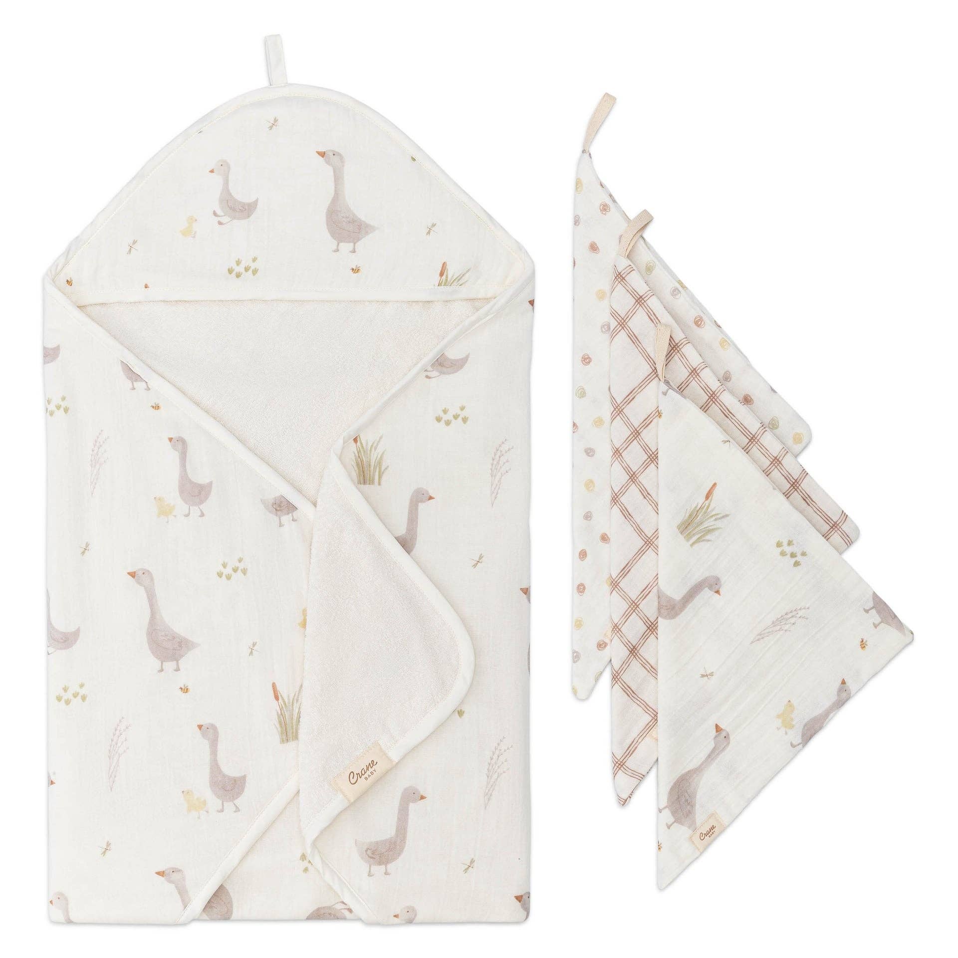 Farmhouse Goose HT/Wash Cloth Set