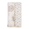 Farmhouse Tractor/Dot Swaddle Set