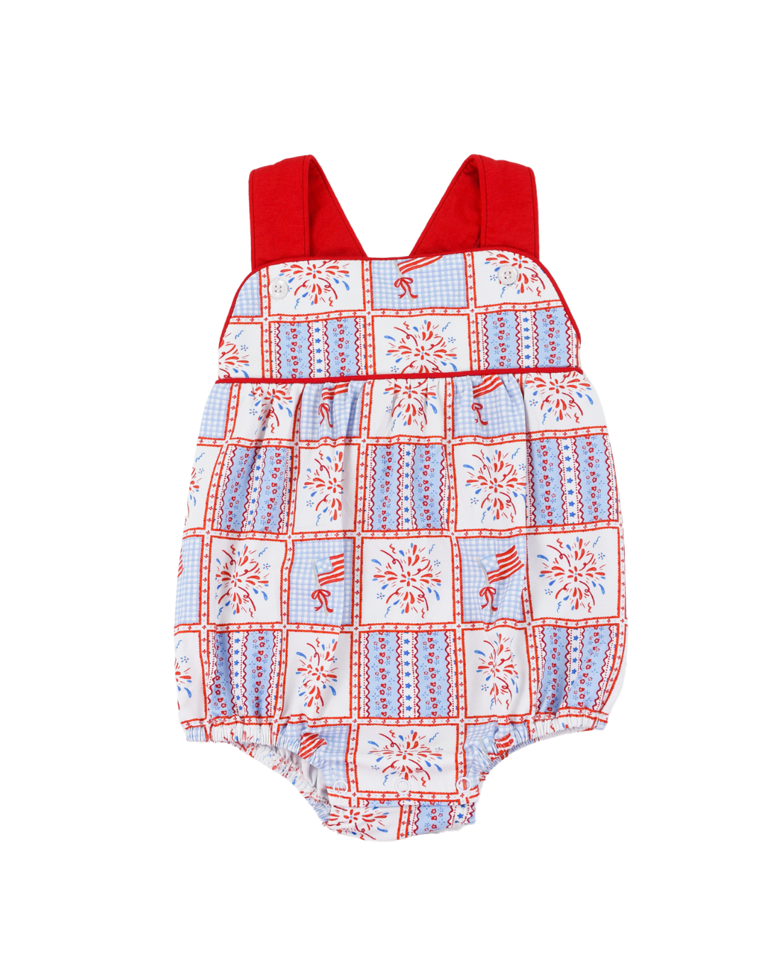 Patriotic Patchwork  Sunsuit