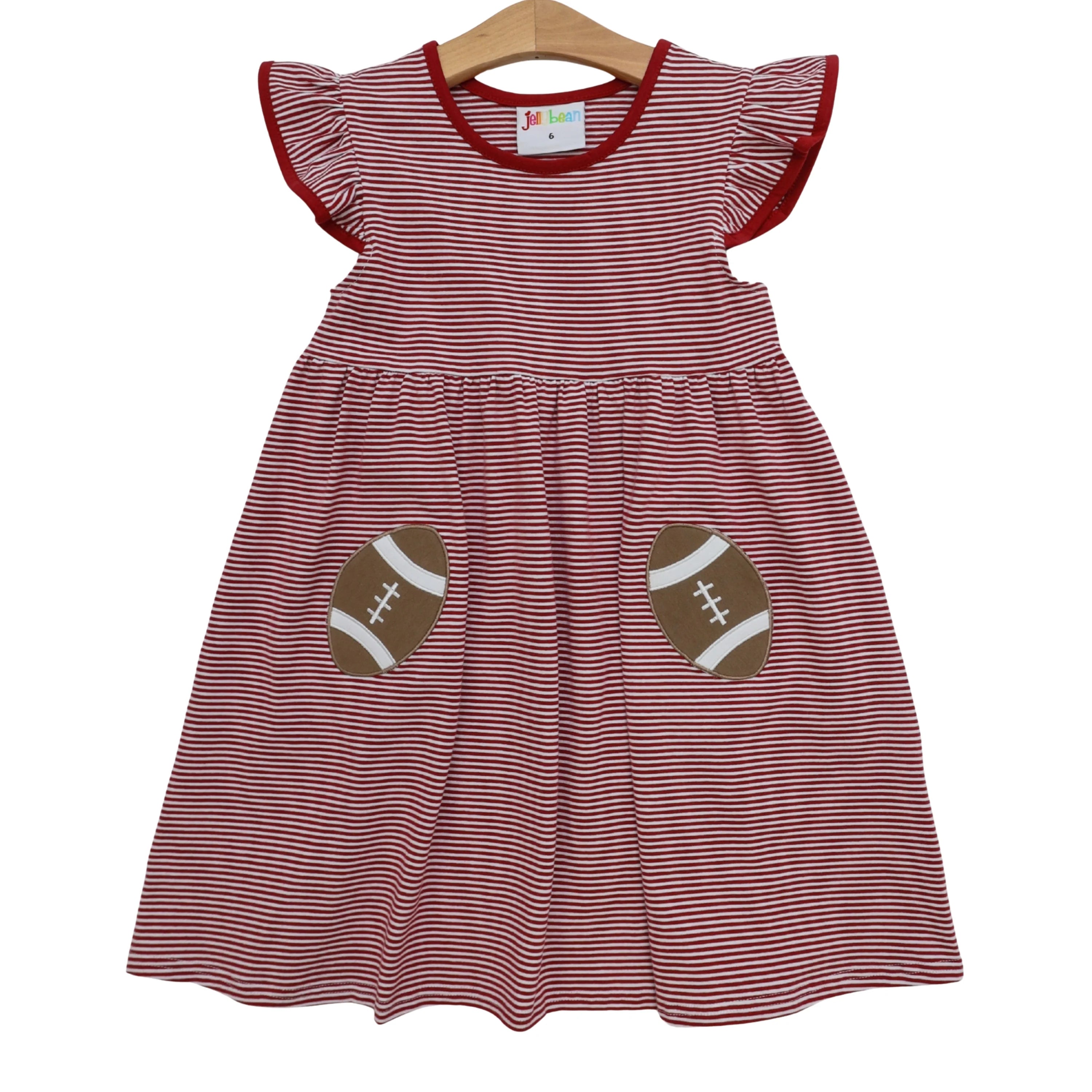 Football Pocket Dress- crimson