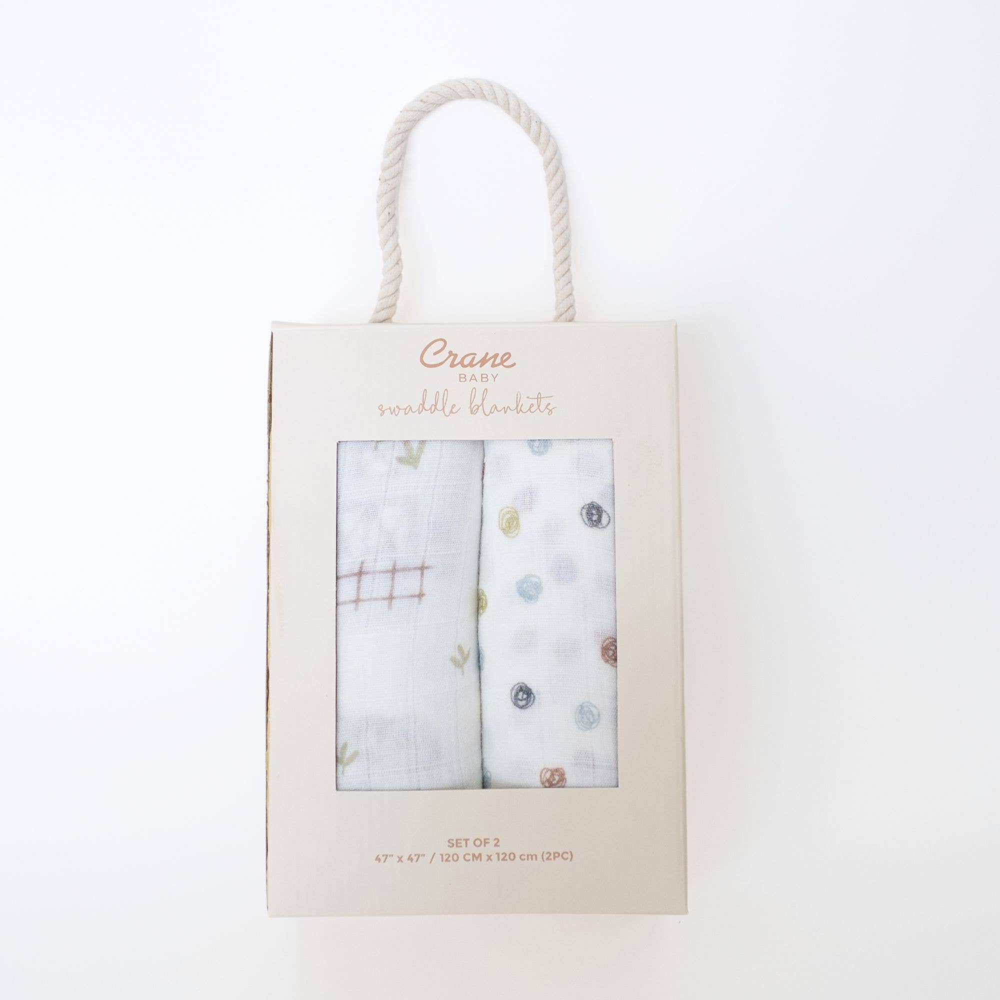 Farmhouse Tractor/Dot Swaddle Set
