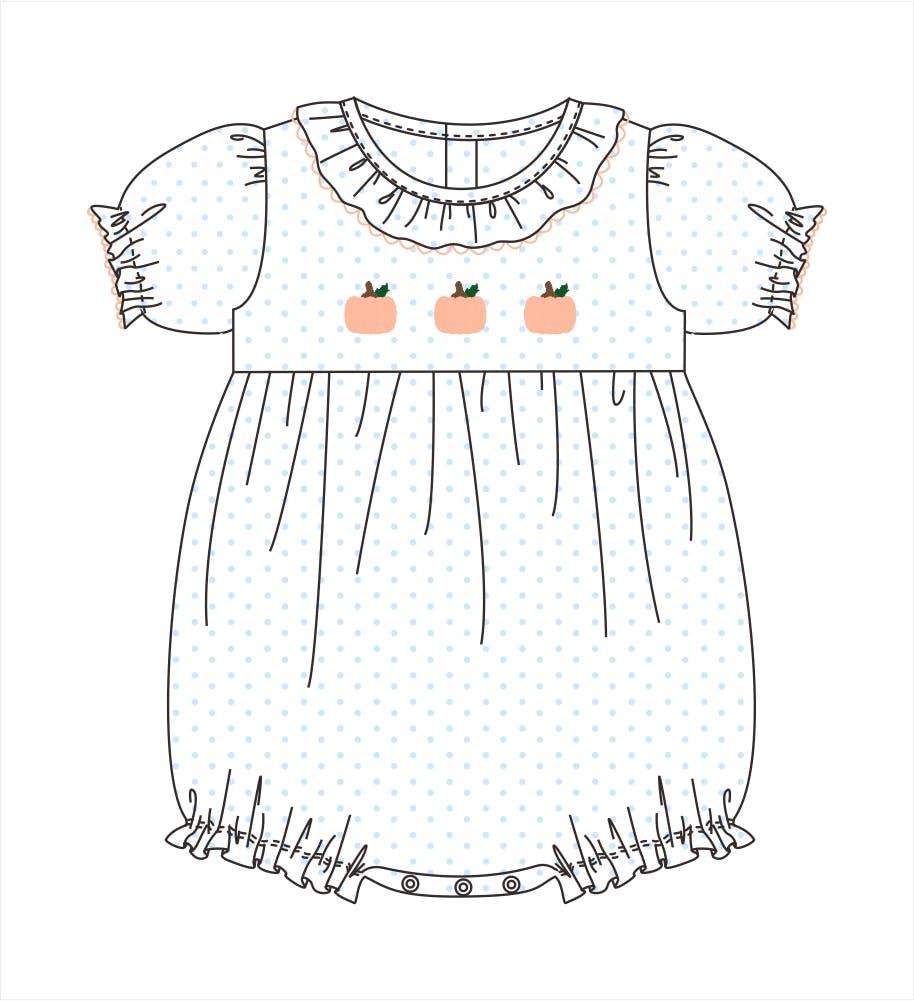 Loops Stitch Pumpkins Girl Bubble