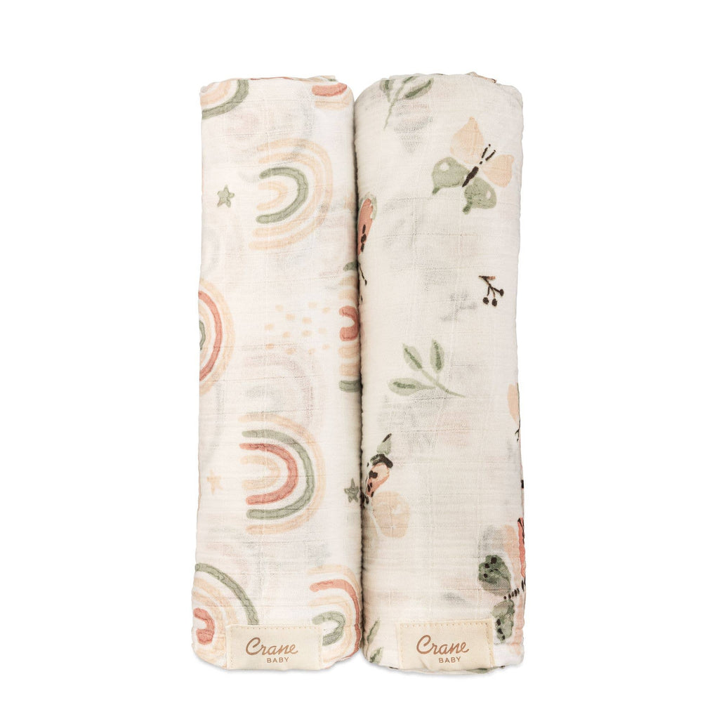 Swaddle Set (Butterfly/Rainbow)