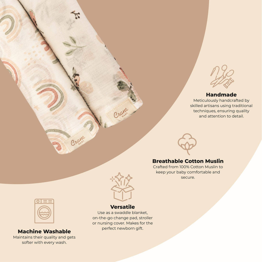 Swaddle Set (Butterfly/Rainbow)