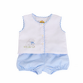Blue Diaper Cover Set