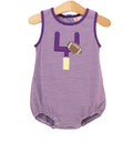 Down, Set, Hut Bubble- purple stripe