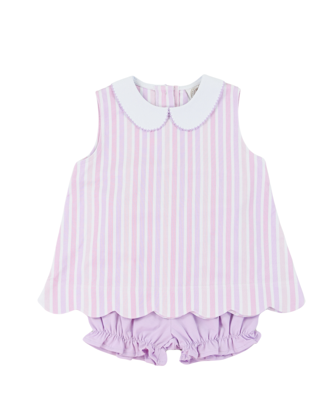 Seaside Stripe Scalloped Set