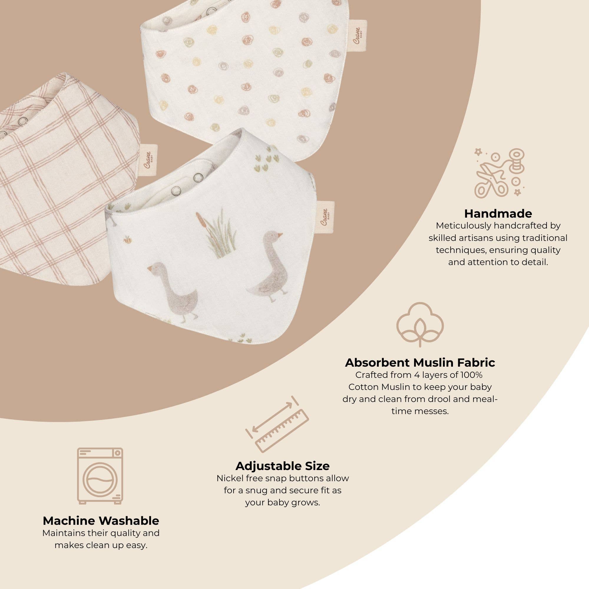 Farmhouse Goose Bib Set