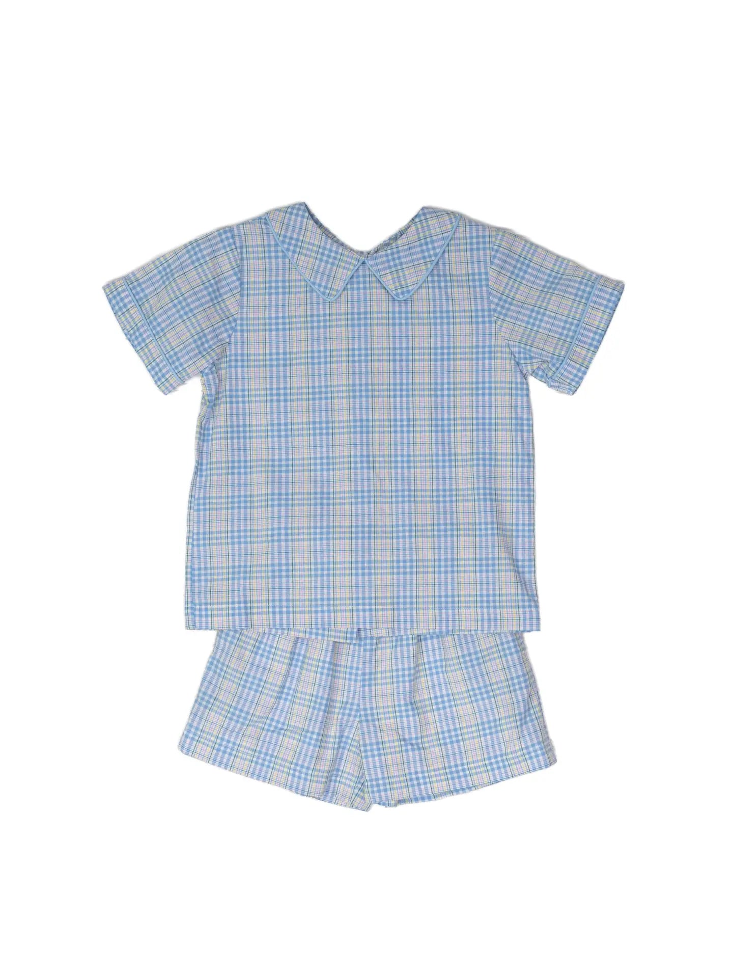 Spring Plaid Short Set