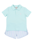 Seaside Stripe Polo Set