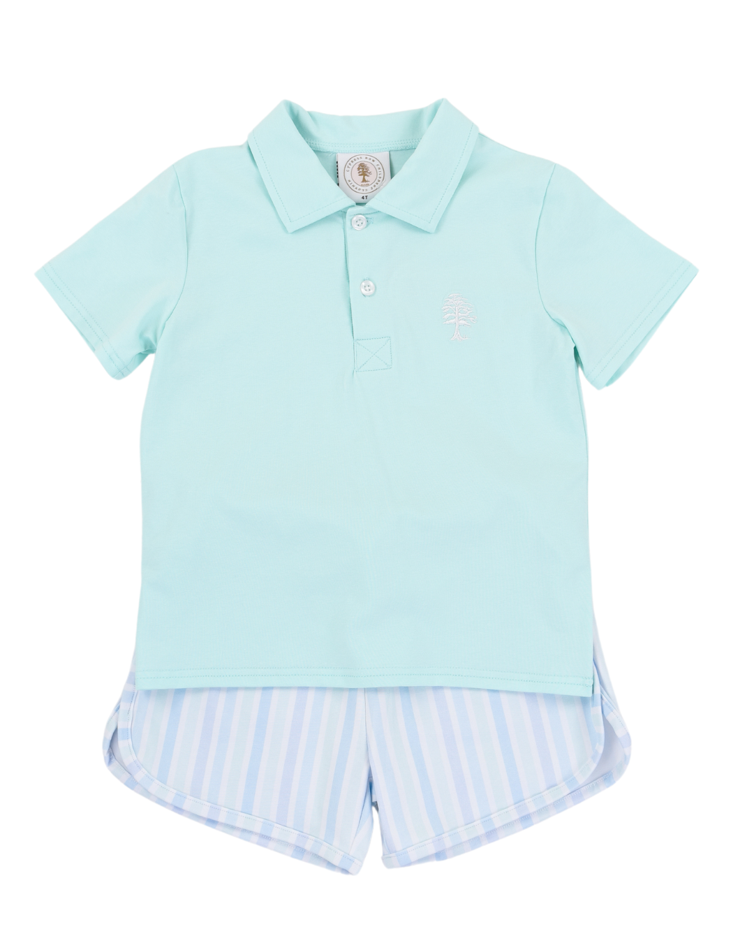 Seaside Stripe Polo Set