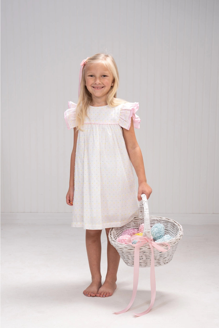 Pastel Swiss Dot Dress